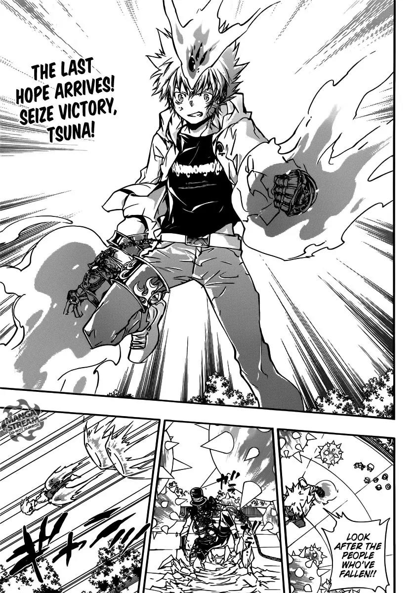 Kateikyoushi Hitman Reborn! Chapter 401 page 3 - Chapter 401: Sawada Tsunayoshi vs. Jager