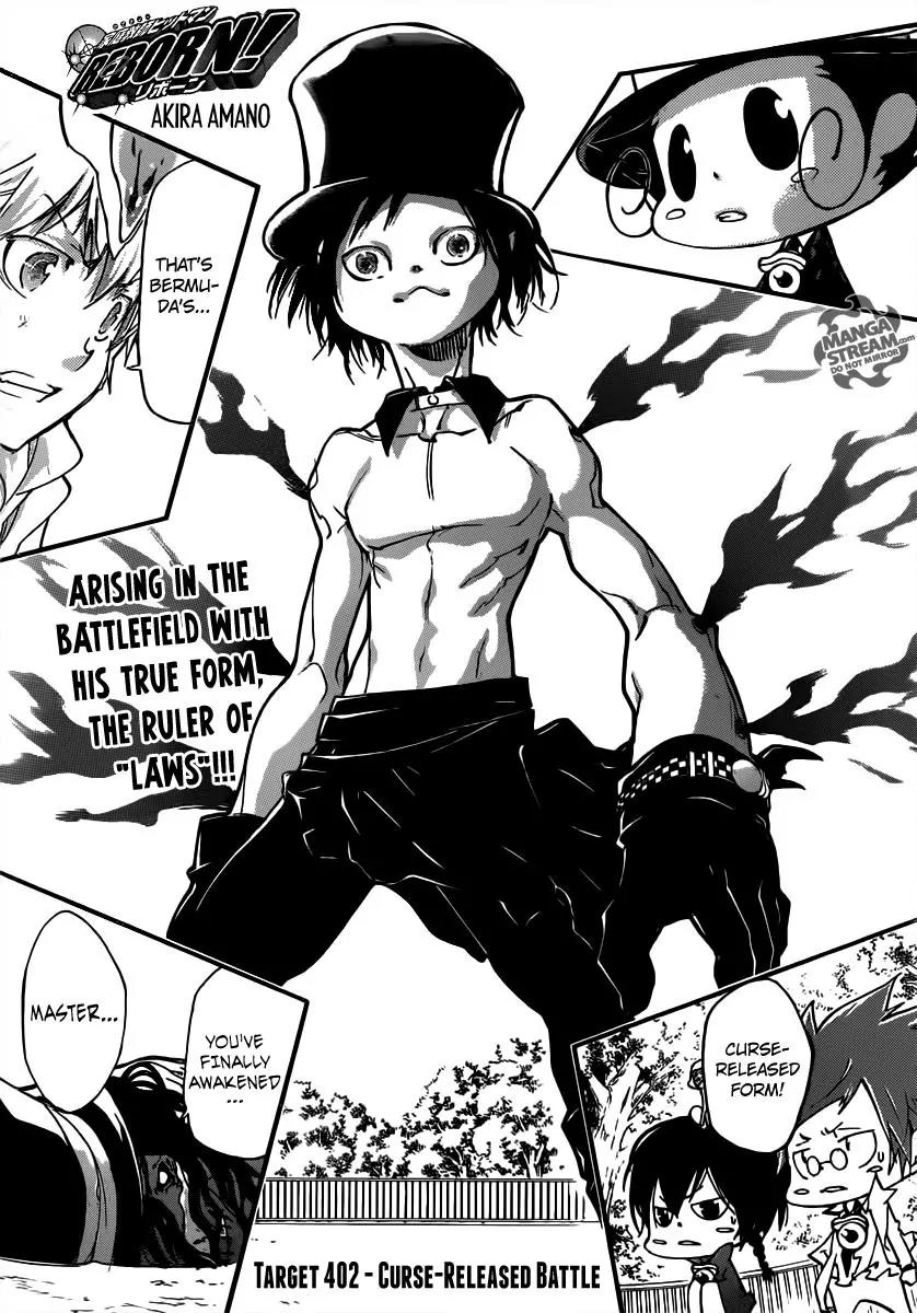 Kateikyoushi Hitman Reborn! Chapter 402 page 1 - Chapter 402: Curse-Released Battle