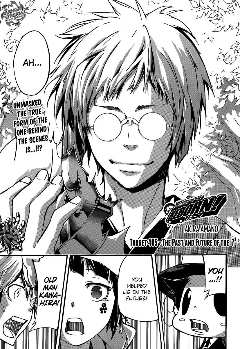 Kateikyoushi Hitman Reborn! Chapter 405 page 1 - Chapter 405: The Past and Future of the 7^3