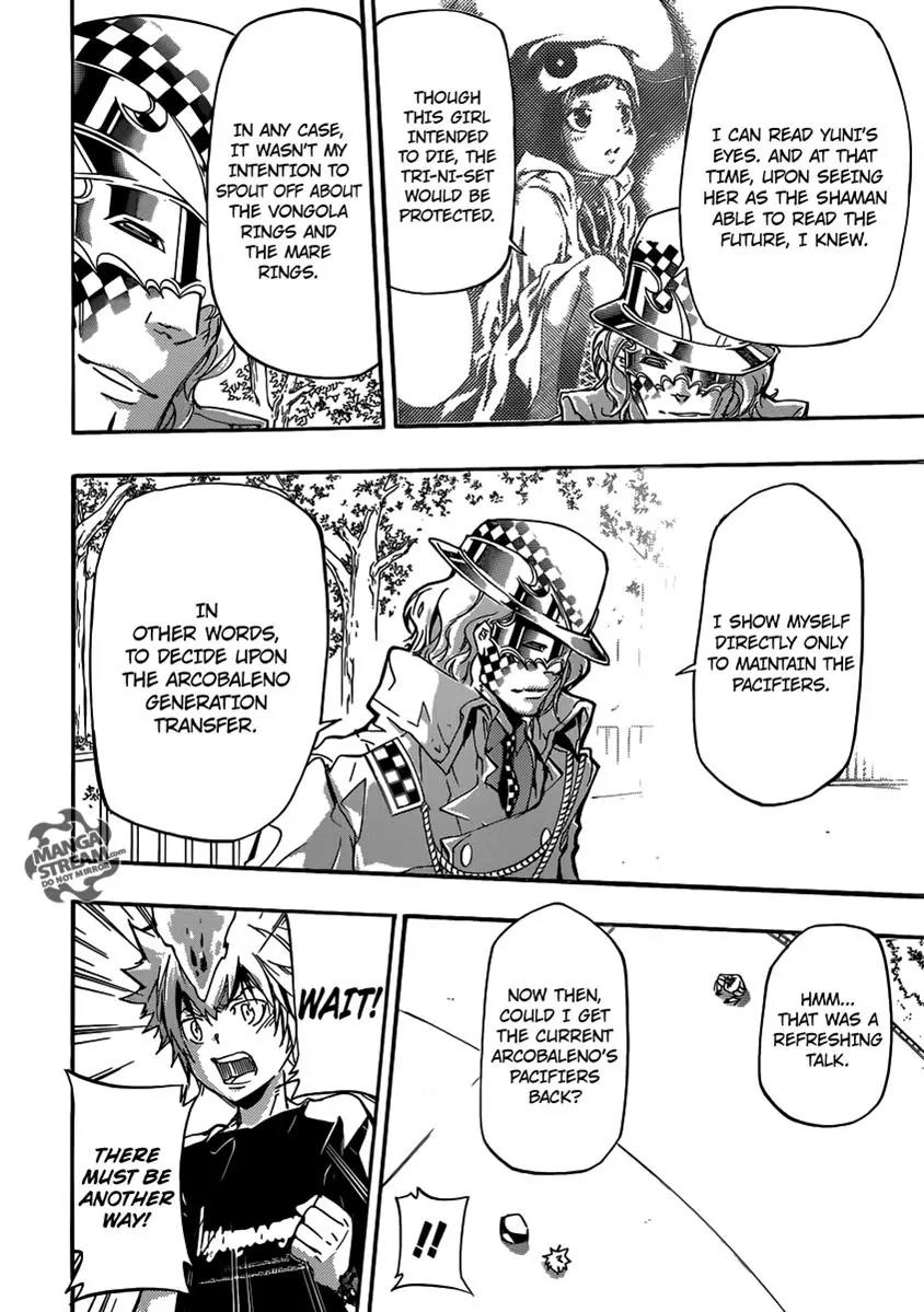 Kateikyoushi Hitman Reborn! Chapter 405 page 11 - Chapter 405: The Past and Future of the 7^3
