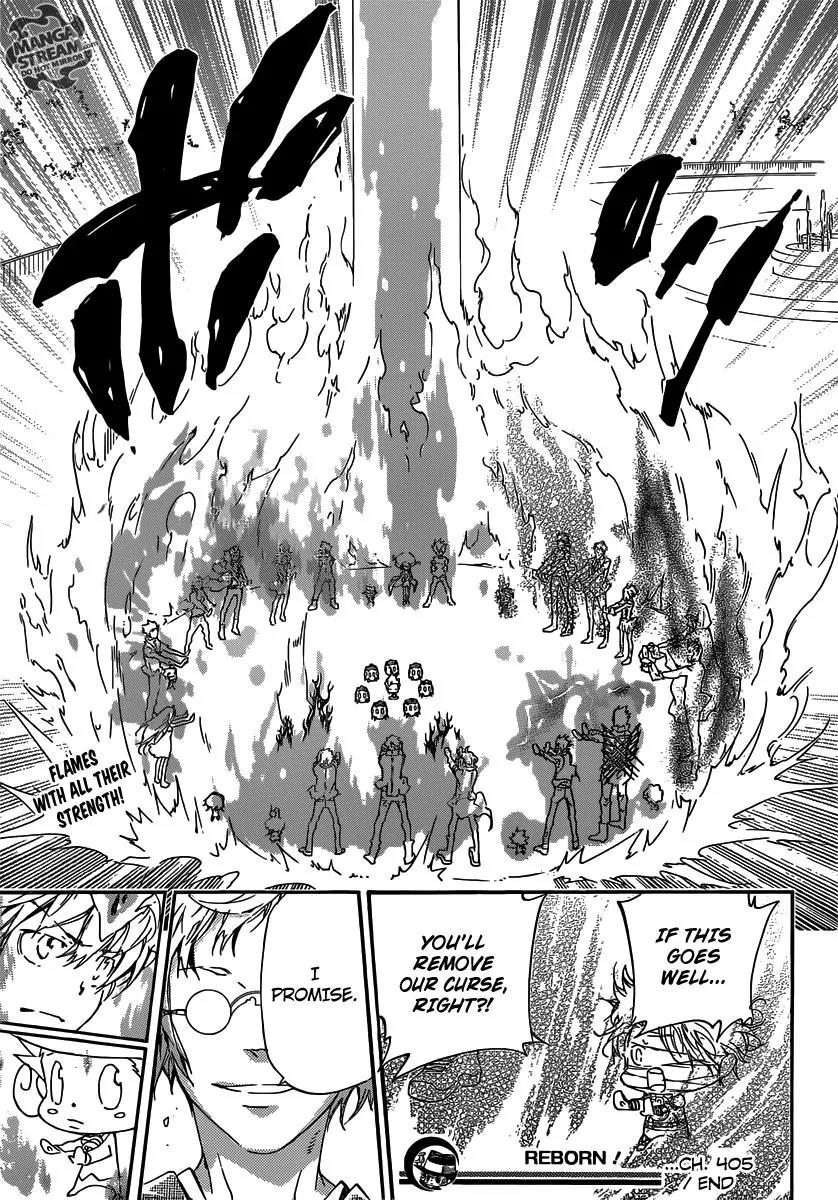 Kateikyoushi Hitman Reborn! Chapter 405 page 18 - Chapter 405: The Past and Future of the 7^3