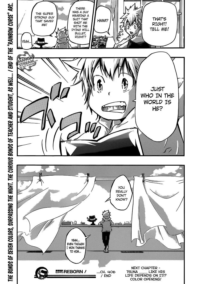 Kateikyoushi Hitman Reborn! Chapter 406 page 18 - Chapter 406: The Course of the Curse