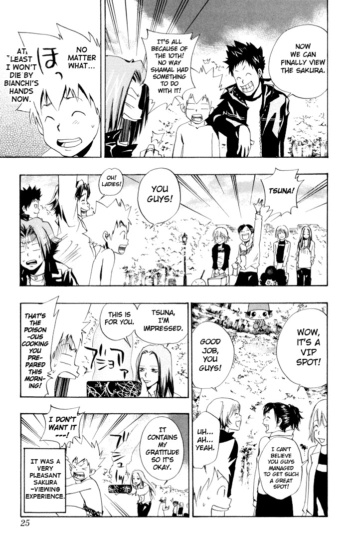 Kateikyoushi Hitman Reborn! Chapter 43 page 24 - Chapter 43: Sakura Viewing