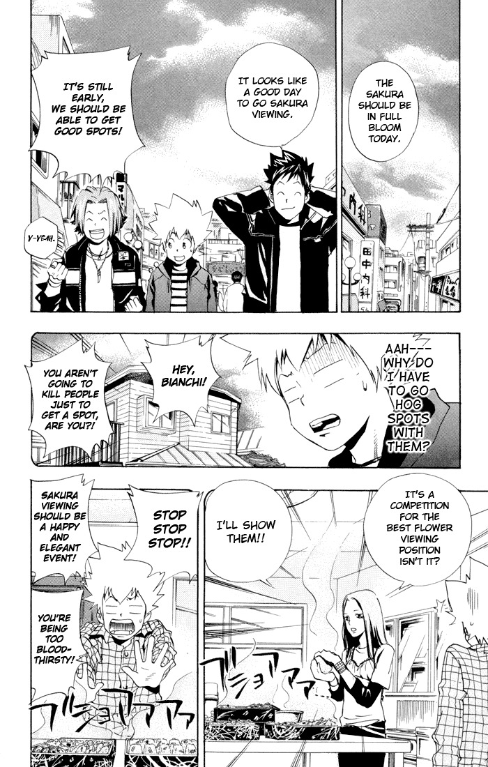 Kateikyoushi Hitman Reborn! Chapter 43 page 7 - Chapter 43: Sakura Viewing