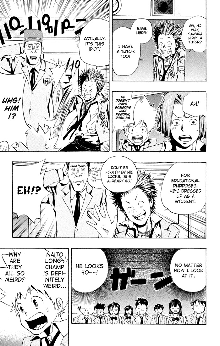 Kateikyoushi Hitman Reborn! Chapter 44 page 15 - Chapter 44: Naito Longchamp