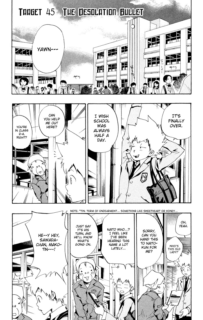 Kateikyoushi Hitman Reborn! Chapter 45 page 1 - Chapter 45: The Desolation Bullet