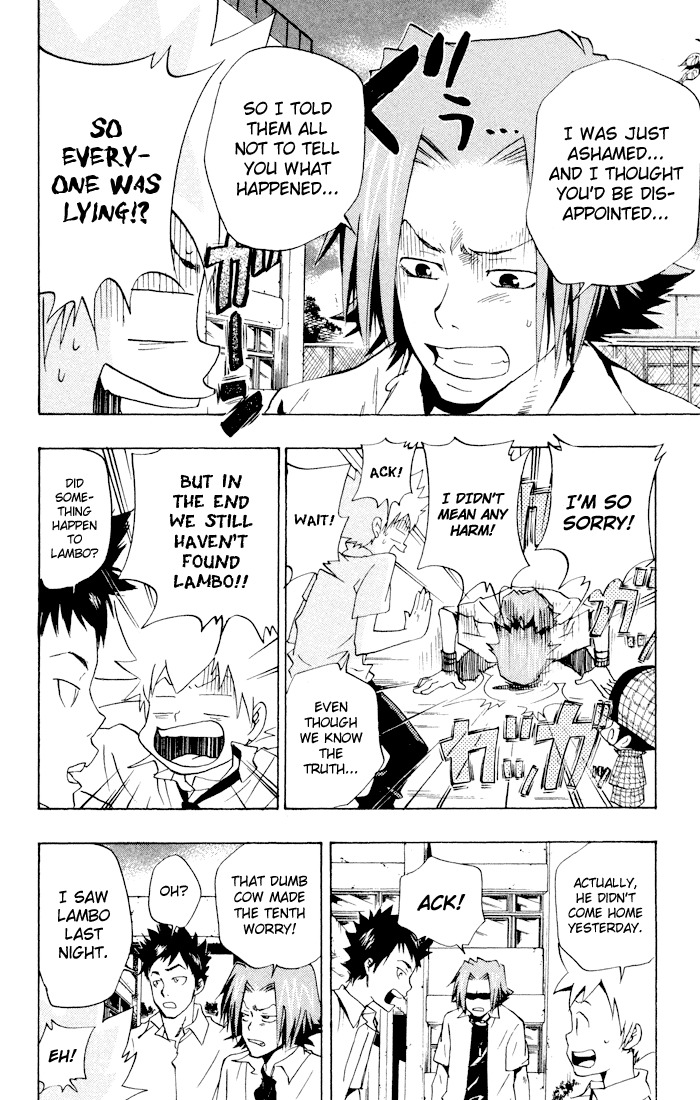 Kateikyoushi Hitman Reborn! Chapter 56 page 16 - Chapter 56: The Case of Lambo's Disappearance