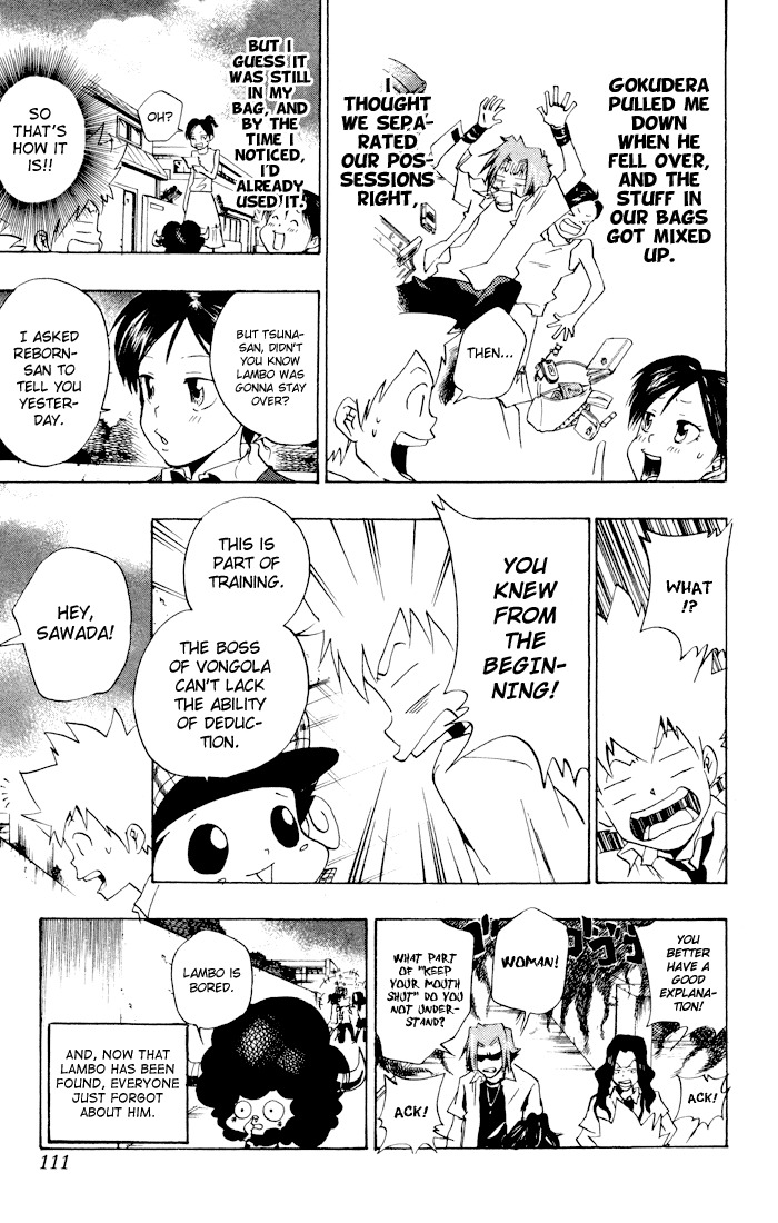 Kateikyoushi Hitman Reborn! Chapter 56 page 23 - Chapter 56: The Case of Lambo's Disappearance