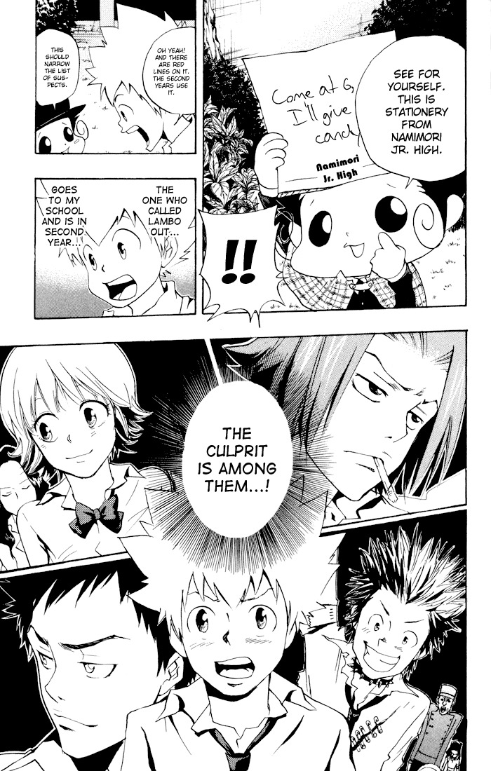 Kateikyoushi Hitman Reborn! Chapter 56 page 7 - Chapter 56: The Case of Lambo's Disappearance