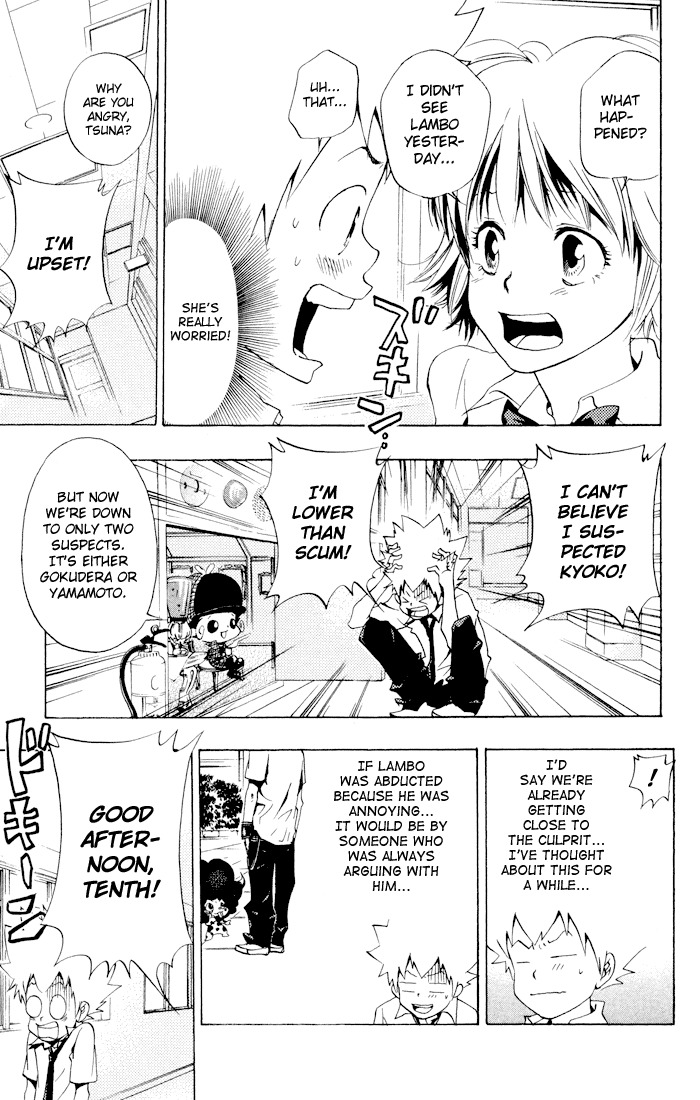 Kateikyoushi Hitman Reborn! Chapter 56 page 9 - Chapter 56: The Case of Lambo's Disappearance