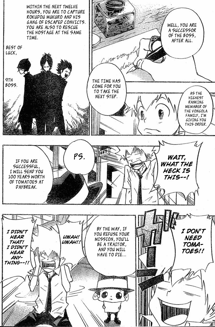 Kateikyoushi Hitman Reborn! Chapter 65 page 14 - Chapter 65: Escaped Convicts