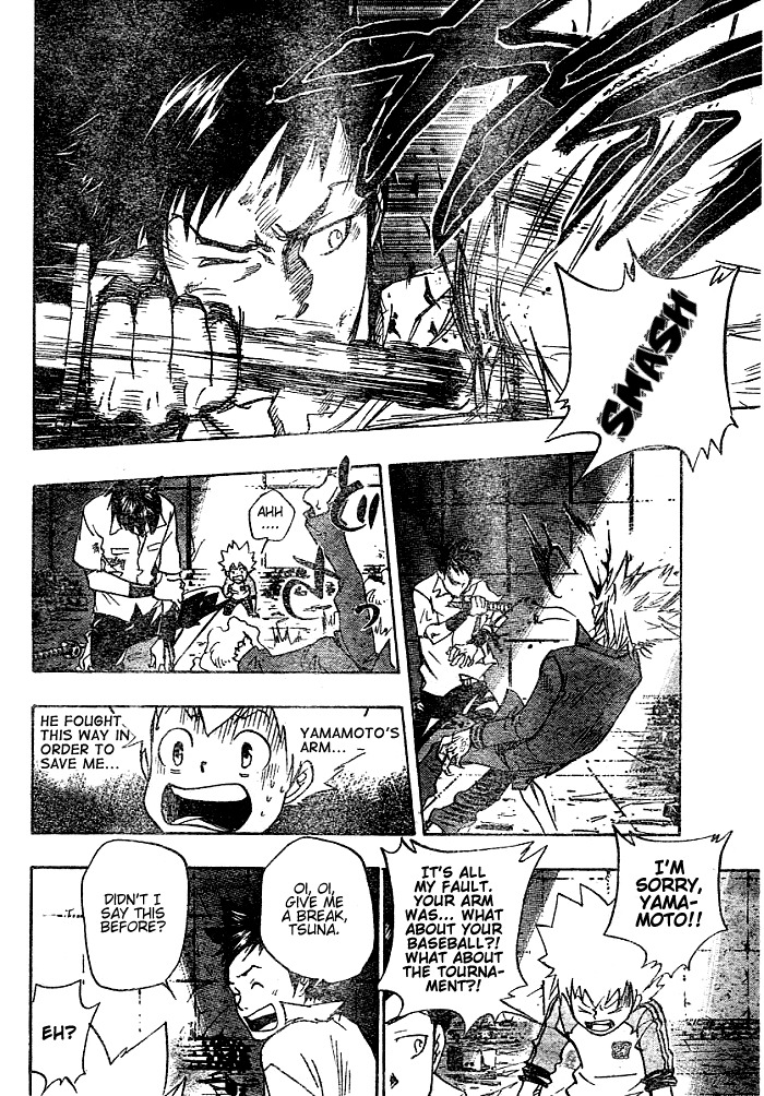 Kateikyoushi Hitman Reborn! Chapter 67 page 18 - Chapter 67: Yamamoto Takeshi vs. Joushima Ken