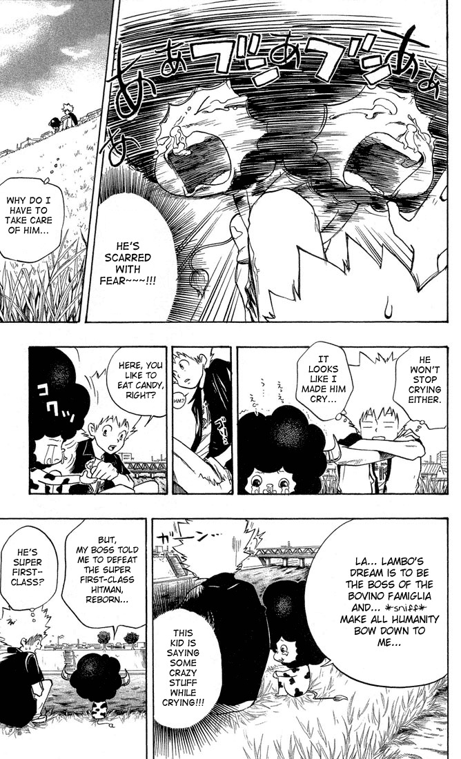 Kateikyoushi Hitman Reborn! Chapter 7 page 11 - Chapter 7: Crybaby Rambo
