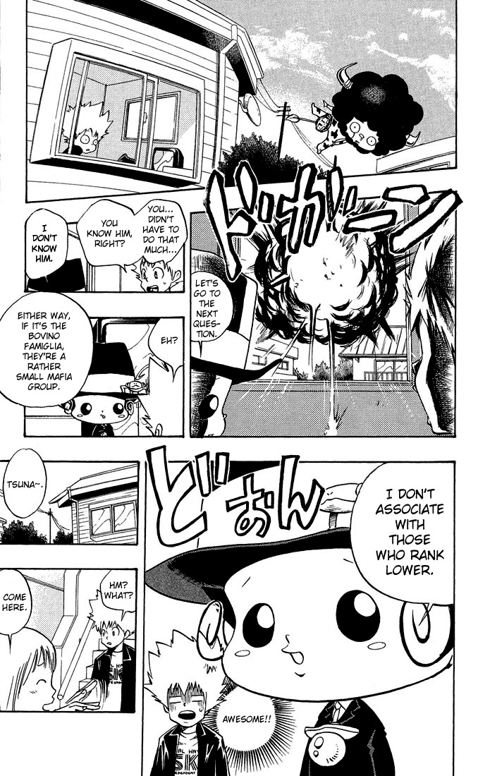 Kateikyoushi Hitman Reborn! Chapter 7 page 9 - Chapter 7: Crybaby Rambo