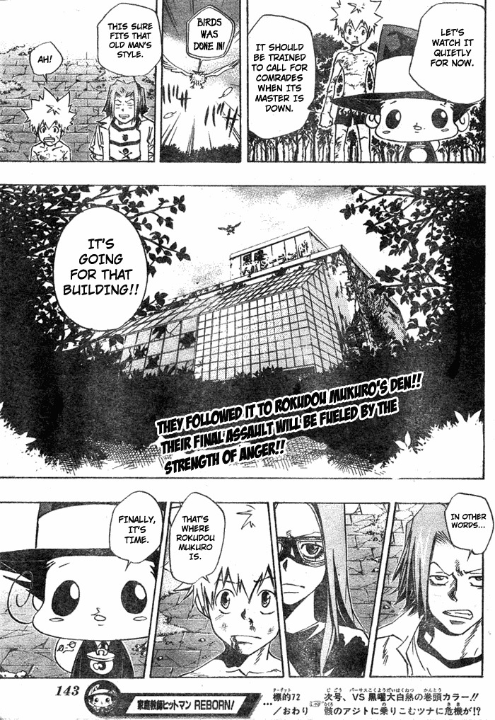 Kateikyoushi Hitman Reborn! Chapter 72 page 19 - Chapter 72: Sawada Tsunayoshi vs. the Fake Mukuro