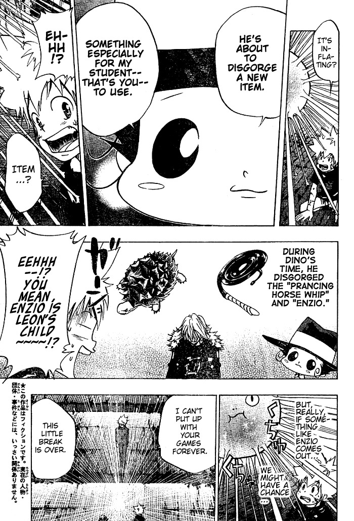 Kateikyoushi Hitman Reborn! Chapter 78 page 3 - Chapter 78: New Item
