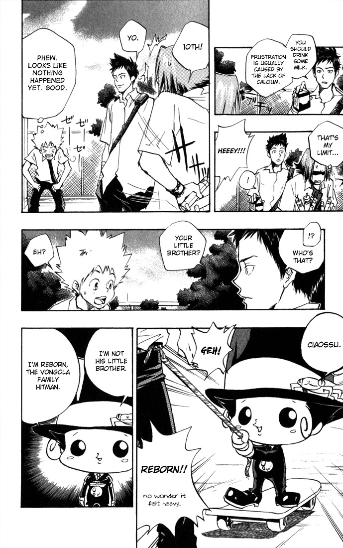 Kateikyoushi Hitman Reborn! Chapter 8 page 12 - Chapter 8: Family Entrance Test