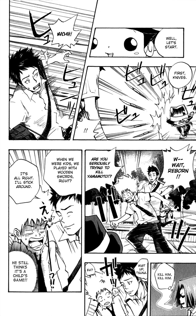 Kateikyoushi Hitman Reborn! Chapter 8 page 16 - Chapter 8: Family Entrance Test