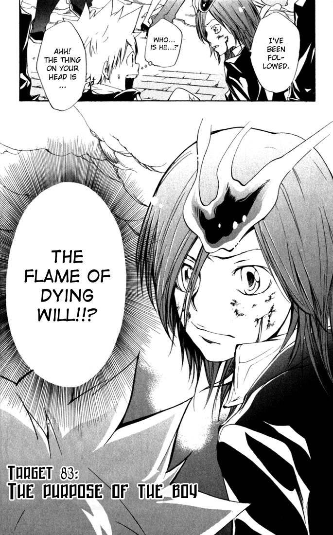Kateikyoushi Hitman Reborn! Chapter 83 page 2 - Chapter 83: The Purpose of the Boy