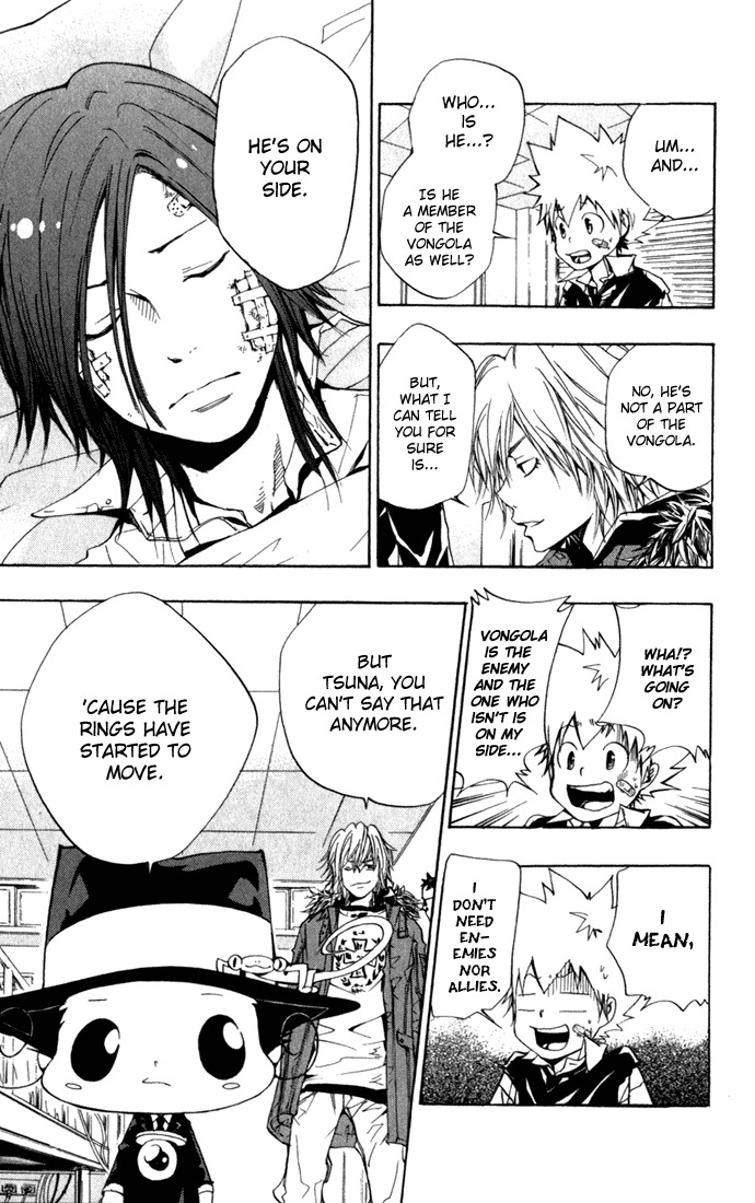 Kateikyoushi Hitman Reborn! Chapter 84 page 10 - Chapter 84: Half Vangola Rings