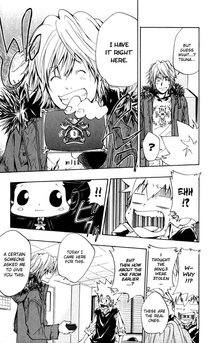 Kateikyoushi Hitman Reborn! Chapter 84 page 12 - Chapter 84: Half Vangola Rings