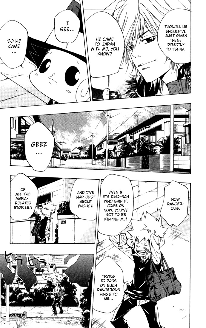 Kateikyoushi Hitman Reborn! Chapter 84 page 14 - Chapter 84: Half Vangola Rings