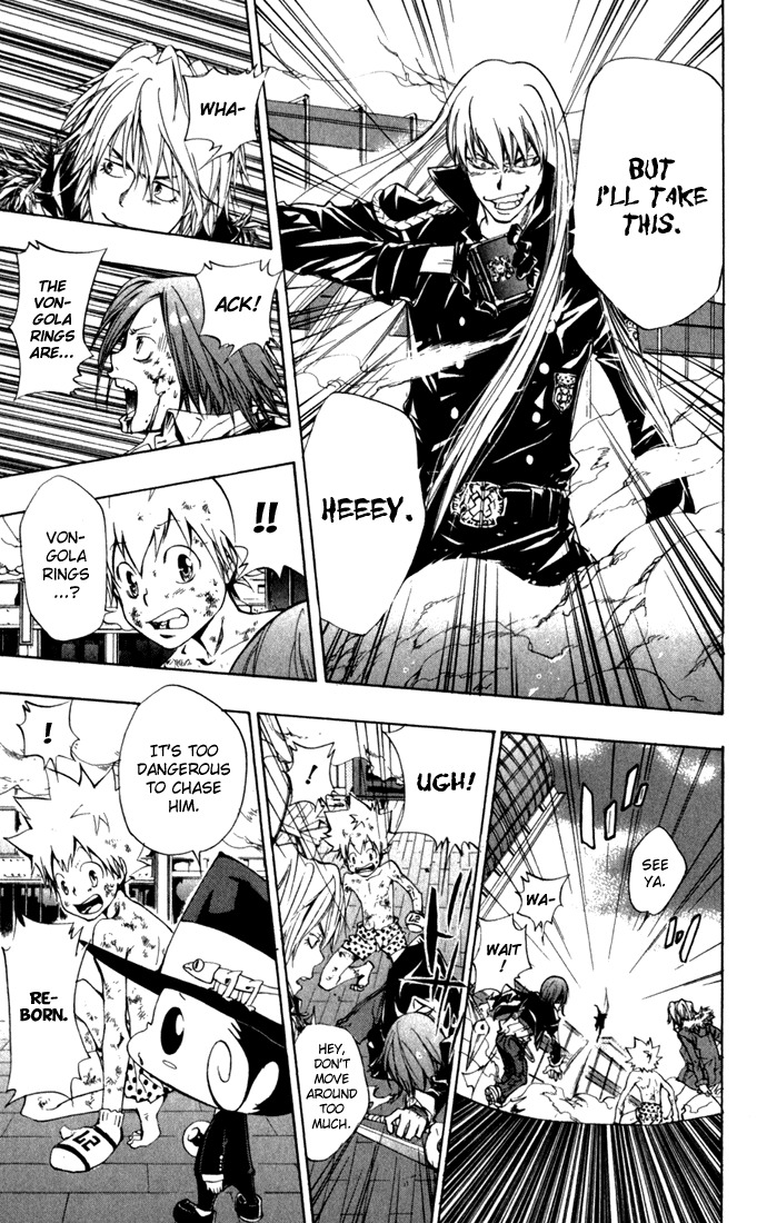 Kateikyoushi Hitman Reborn! Chapter 84 page 6 - Chapter 84: Half Vangola Rings