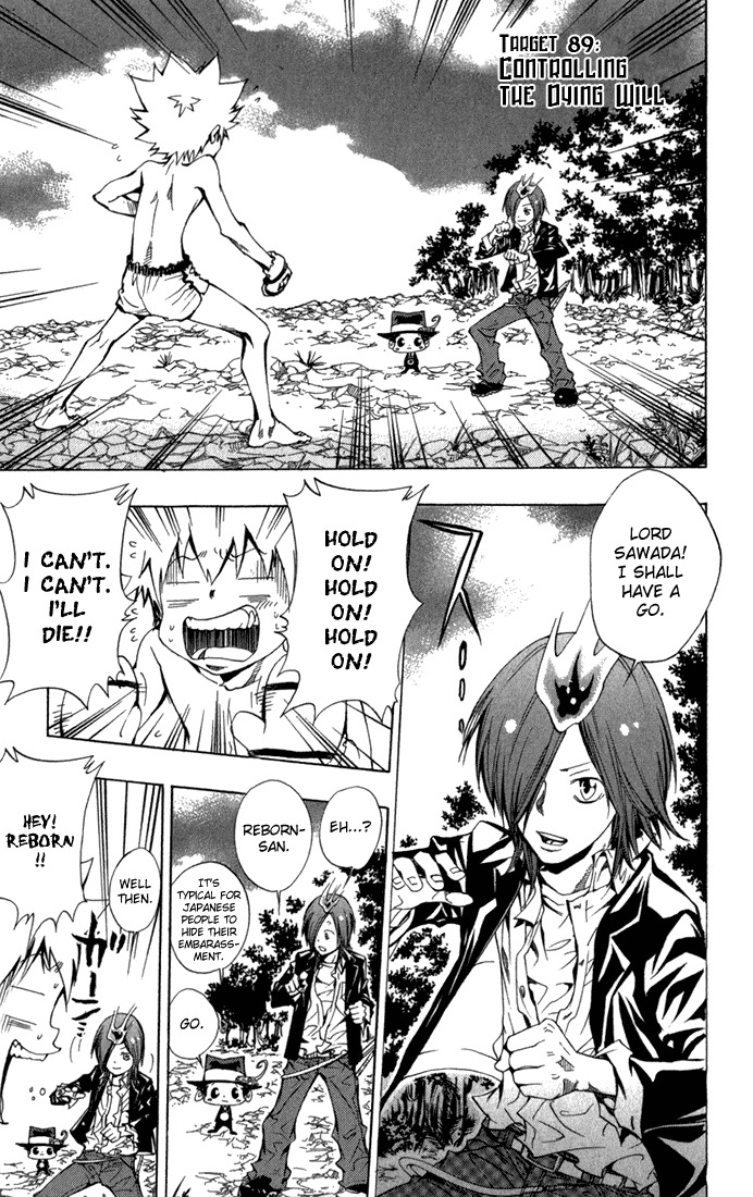 Kateikyoushi Hitman Reborn! Chapter 89 page 1 - Chapter 89: Controlling the Dying Will