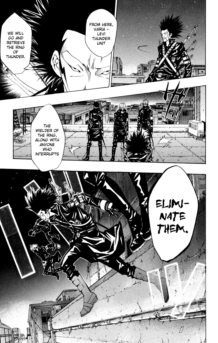 Kateikyoushi Hitman Reborn! Chapter 90 page 27 - Chapter 90: Varia's Footsteps