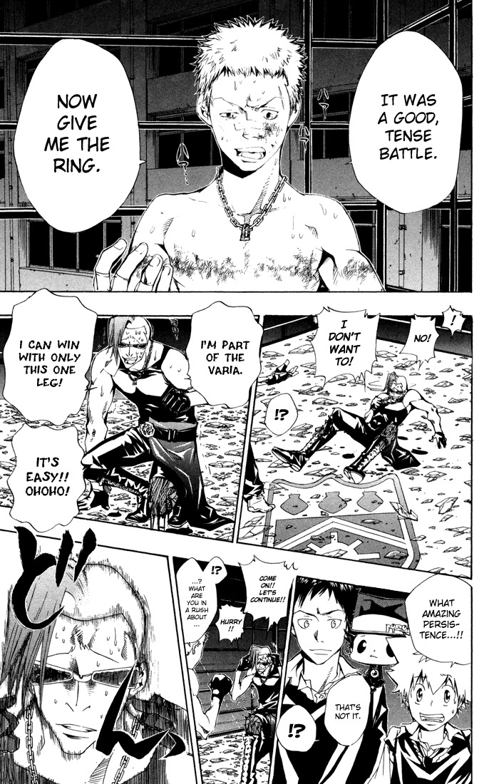 Kateikyoushi Hitman Reborn! Chapter 96 page 3 - Chapter 96: The Whereabouts of the Ring of the Sun