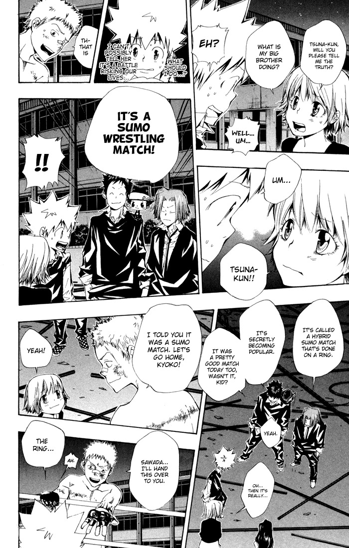 Kateikyoushi Hitman Reborn! Chapter 96 page 8 - Chapter 96: The Whereabouts of the Ring of the Sun