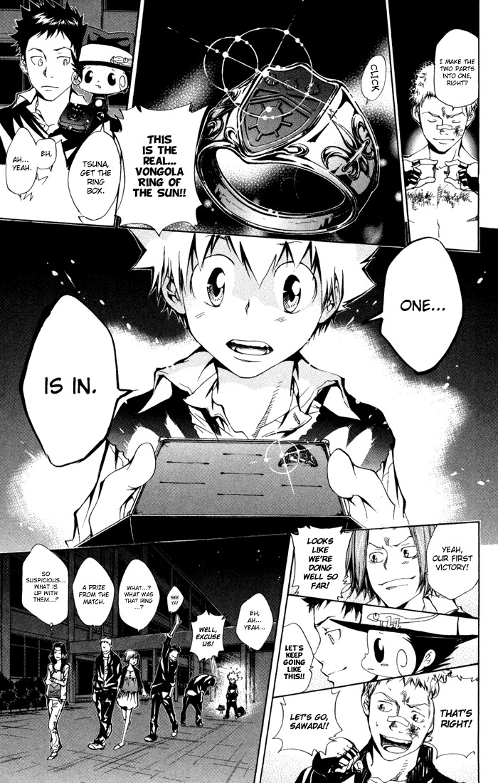 Kateikyoushi Hitman Reborn! Chapter 96 page 9 - Chapter 96: The Whereabouts of the Ring of the Sun