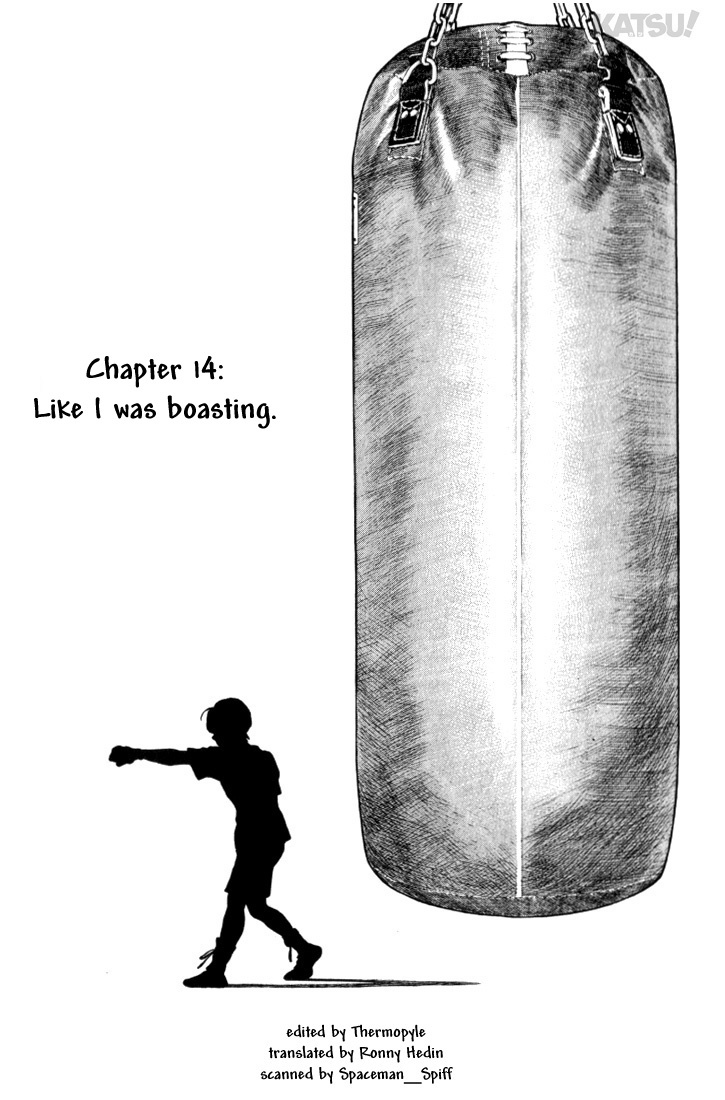 Katsu Chapter 14 page 1 - Chapter 14: Like i was boasting