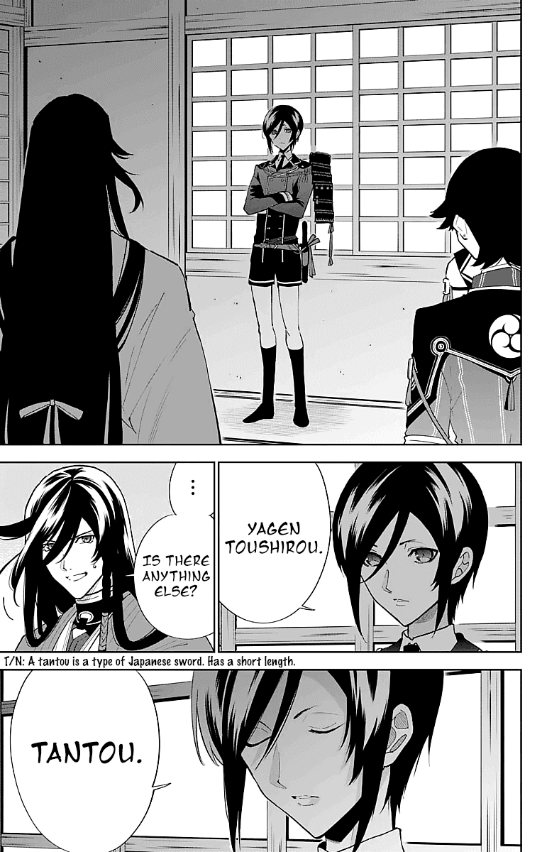 Katsugeki Touken Ranbu Chapter 3 page 13 - Chapter 3: Command Officer (Part 2)