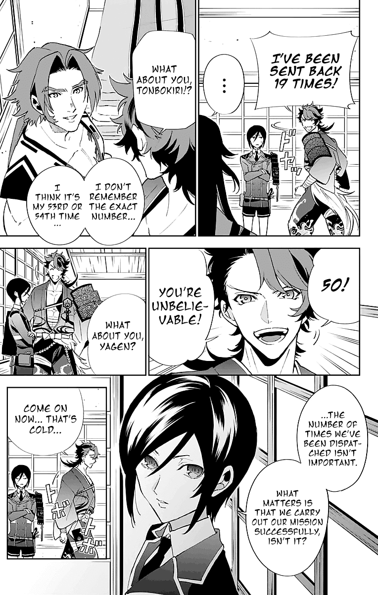 Katsugeki Touken Ranbu Chapter 3 page 15 - Chapter 3: Command Officer (Part 2)