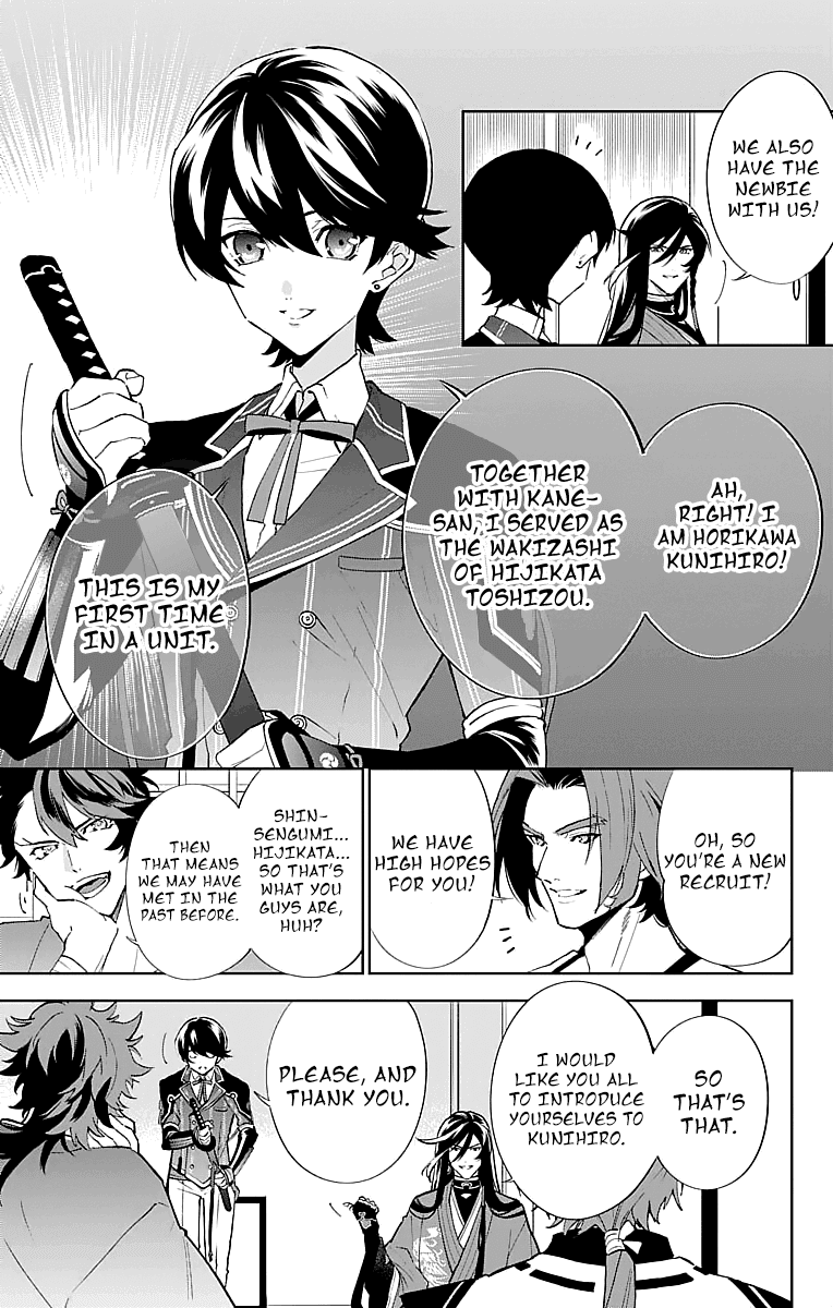 Katsugeki Touken Ranbu Chapter 3 page 7 - Chapter 3: Command Officer (Part 2)