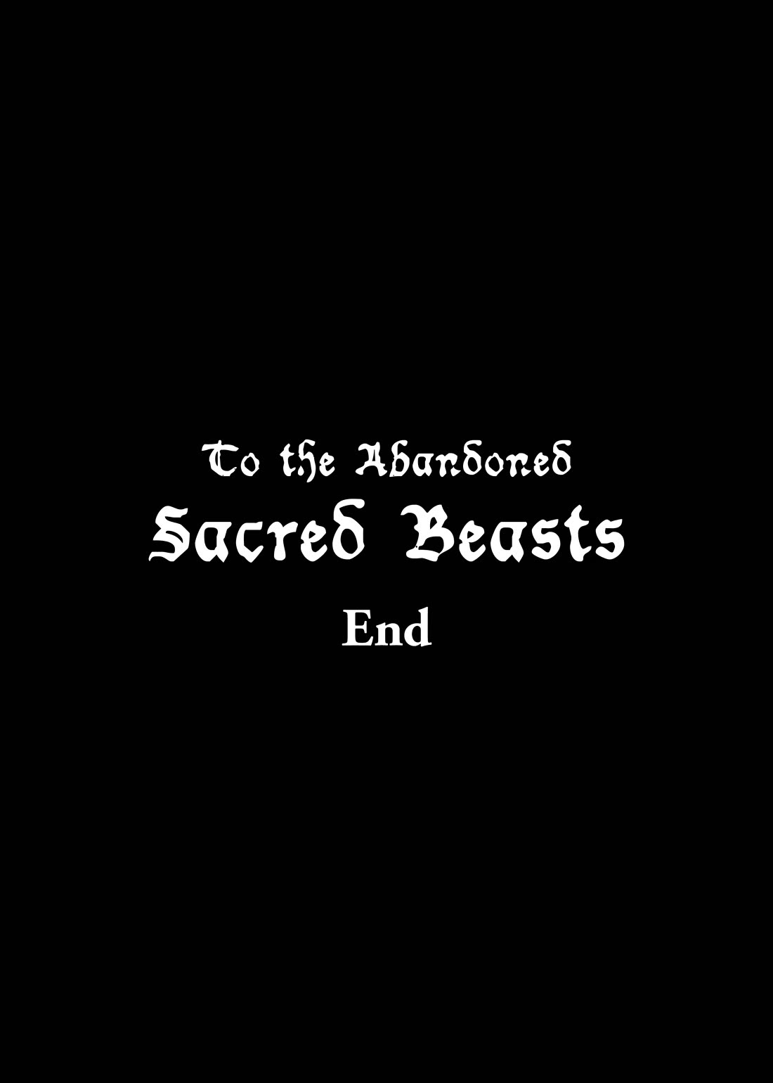 Katsute Kami Datta Kemonotachi e Chapter 87 page 34 - Chapter 87: To the Abandoned Sacred Beasts [END]
