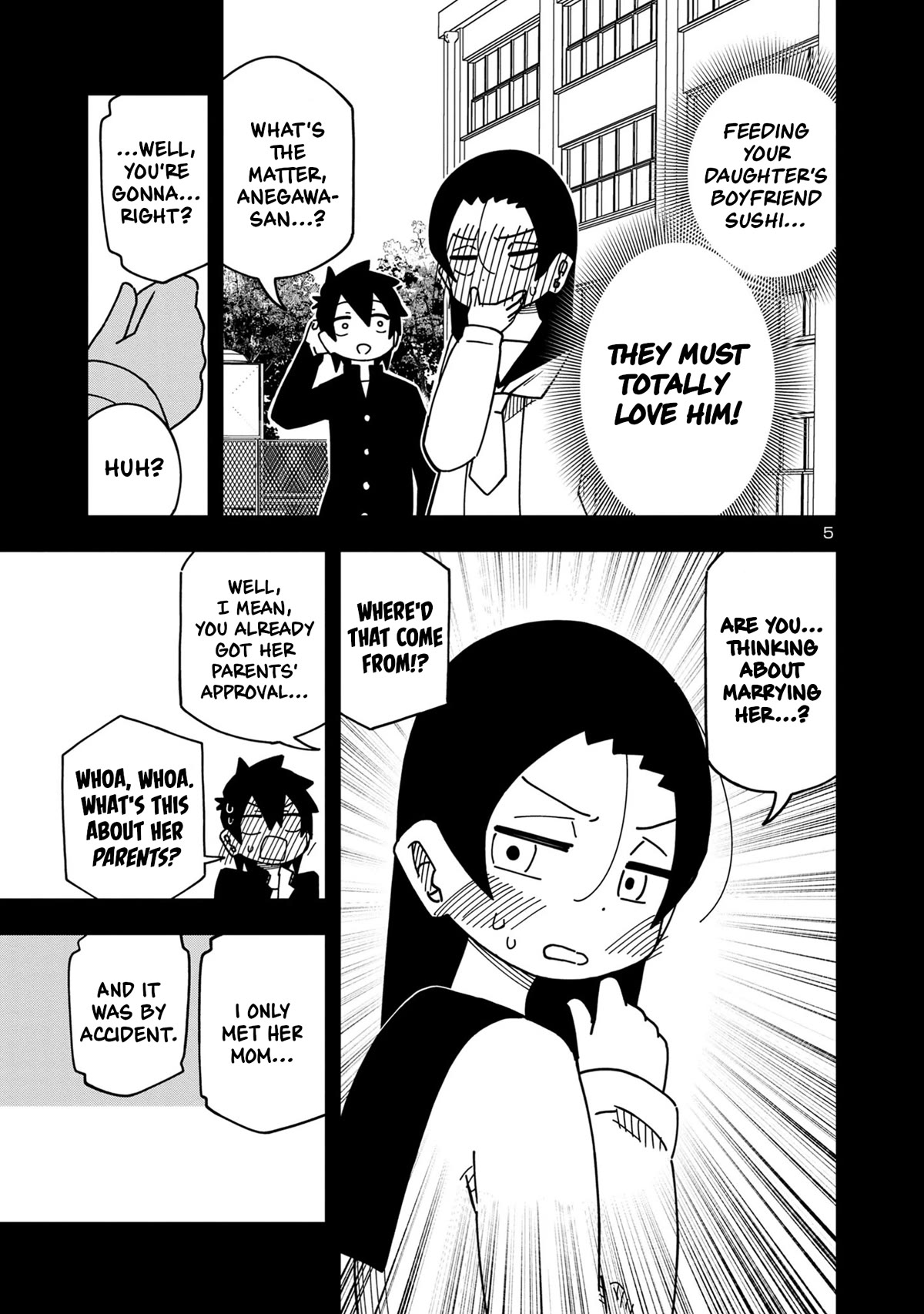 Kawaii Kouhai ni Iwasaretai Chapter 102 page 5 - Chapter 102: I want to be bewildered by the sudden development