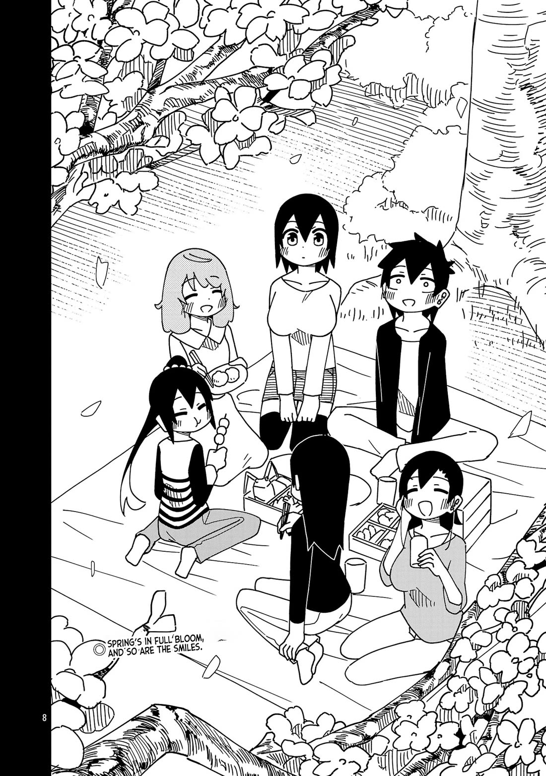 Kawaii Kouhai ni Iwasaretai Chapter 126 page 8 - Chapter 126: I want to be surrounded by cherry blossoms with everyone