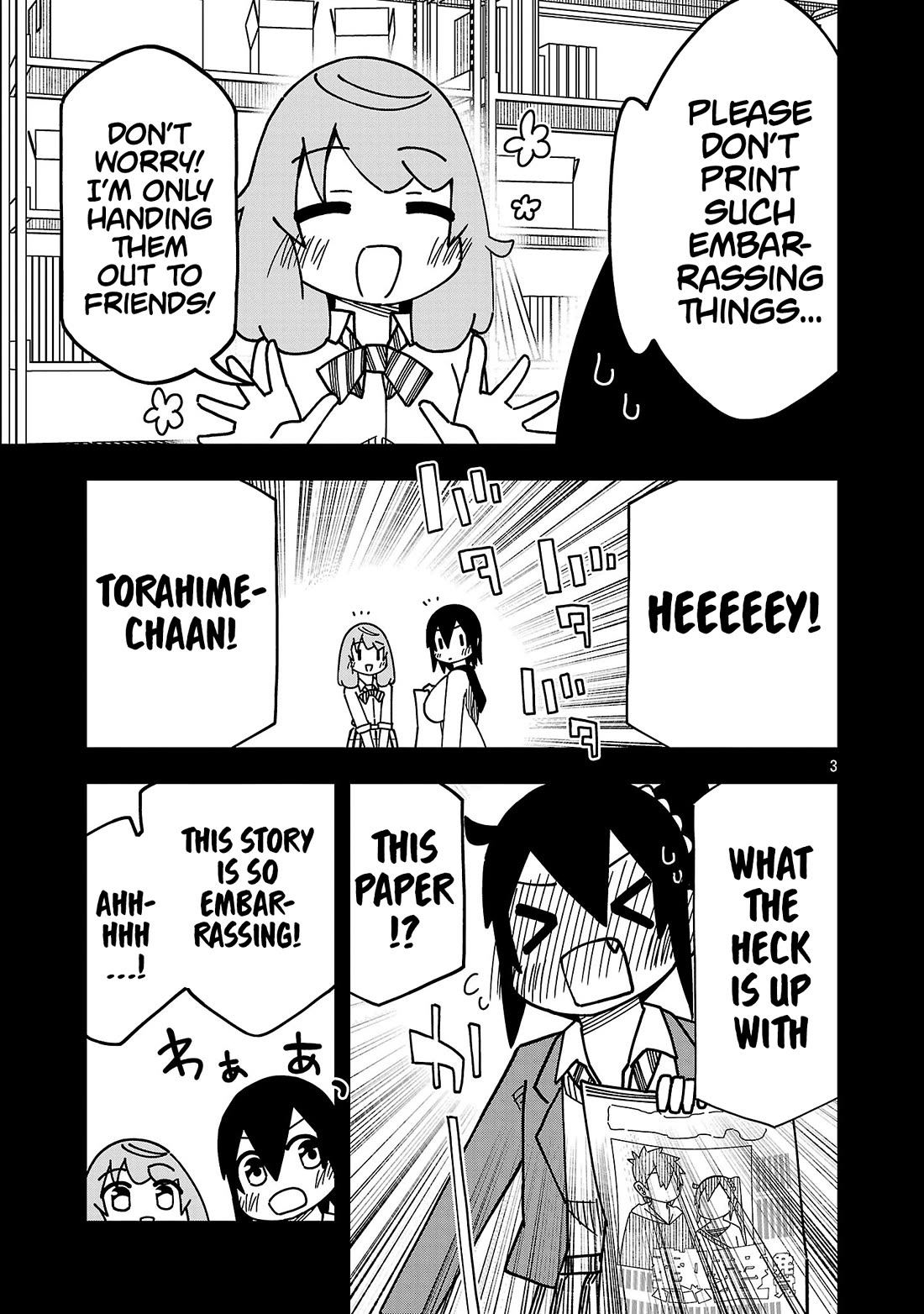 Kawaii Kouhai ni Iwasaretai Chapter 140 page 3 - Chapter 140: I want to write the Torahime Newspaper