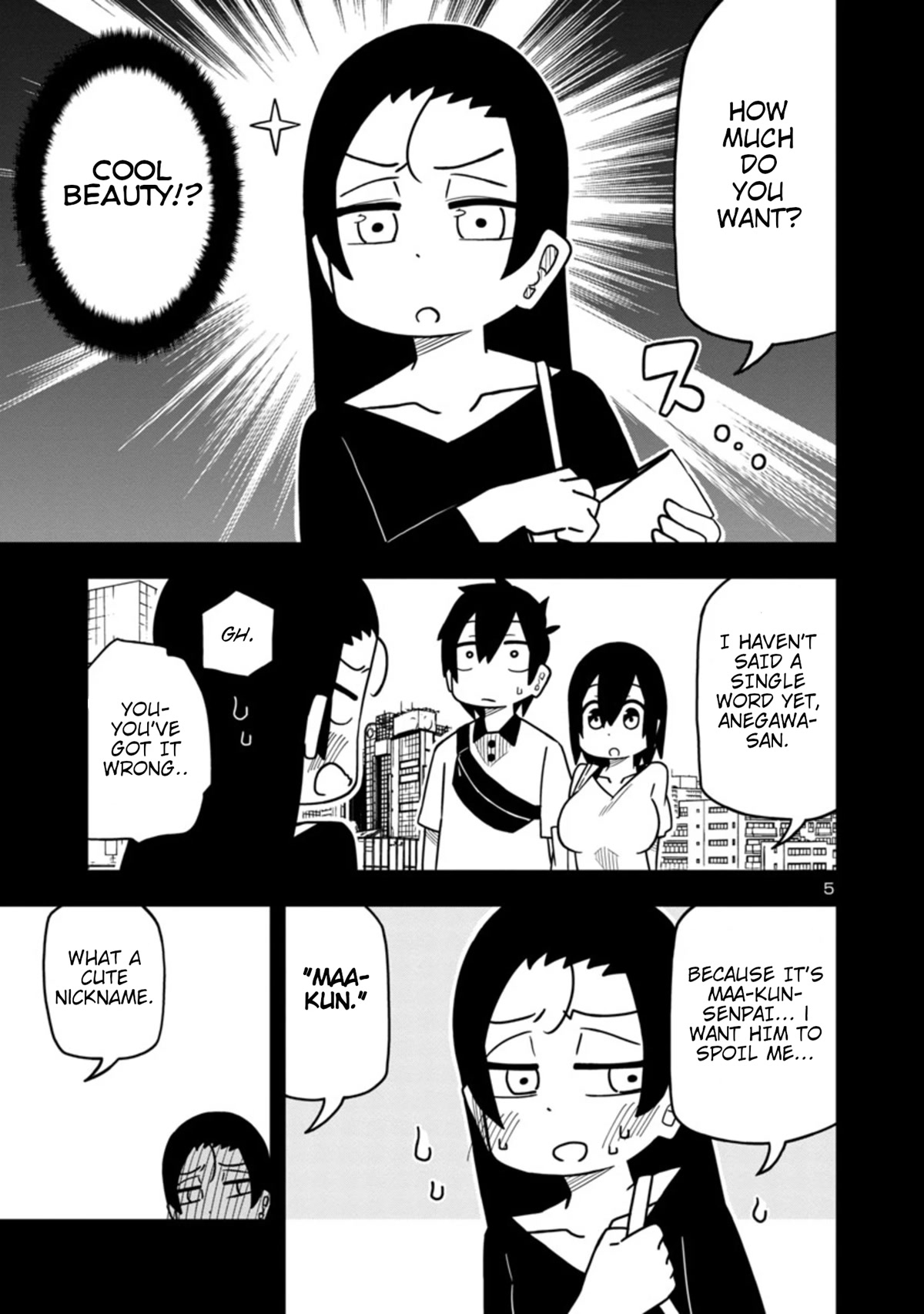 Kawaii Kouhai ni Iwasaretai Chapter 44 page 5 - Chapter 44: I want my cool kouhai to make me say...
