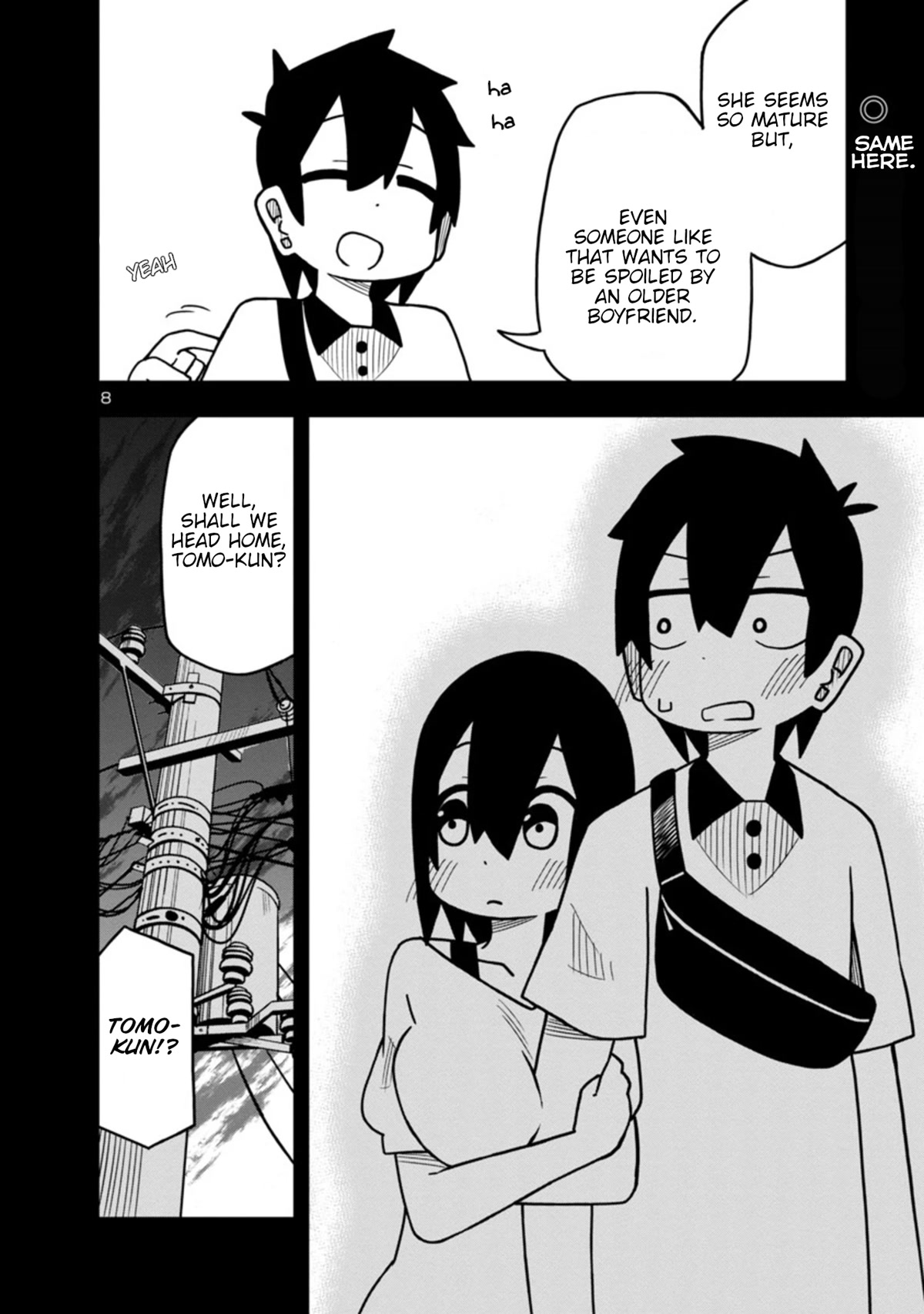 Kawaii Kouhai ni Iwasaretai Chapter 44 page 8 - Chapter 44: I want my cool kouhai to make me say...