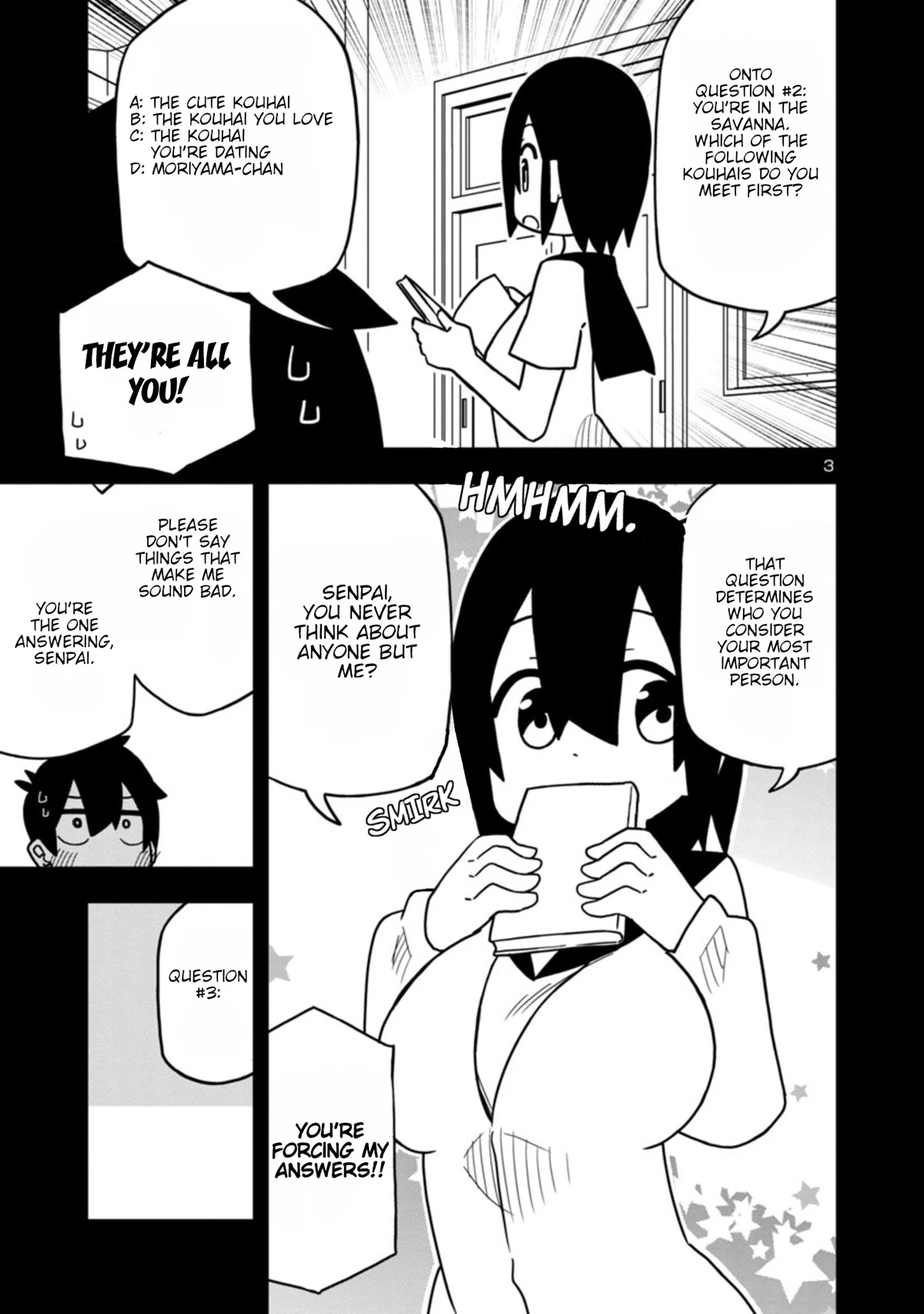 Kawaii Kouhai ni Iwasaretai Chapter 45 page 3 - Chapter 45: I want to make him take a psychological test.