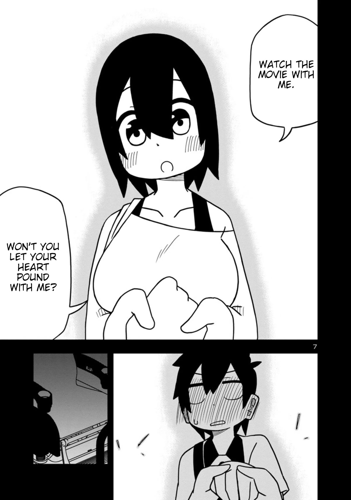 Kawaii Kouhai ni Iwasaretai Chapter 47 page 7 - Chapter 47: I want to make him say he'll watch a horror movie.