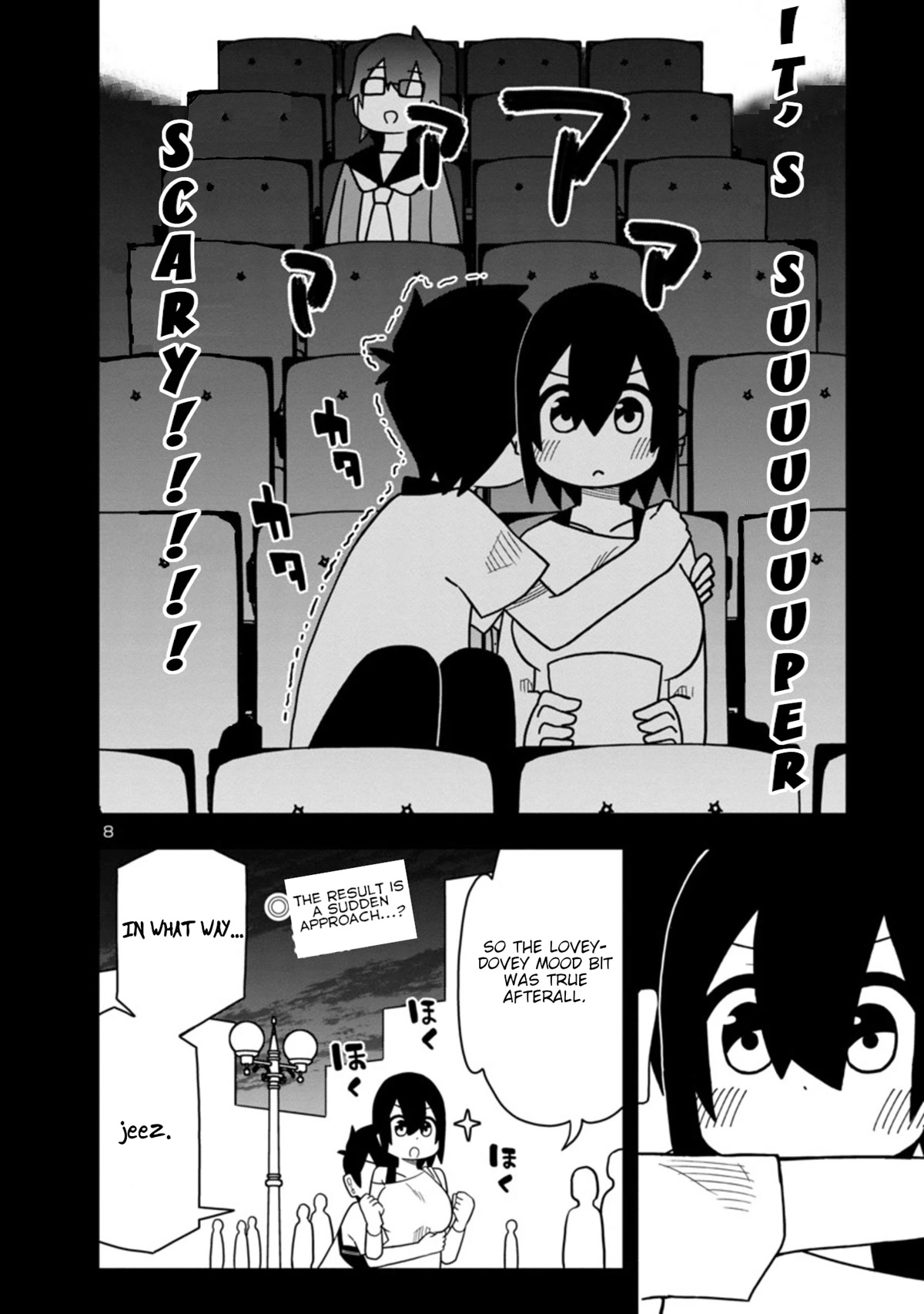 Kawaii Kouhai ni Iwasaretai Chapter 47 page 8 - Chapter 47: I want to make him say he'll watch a horror movie.