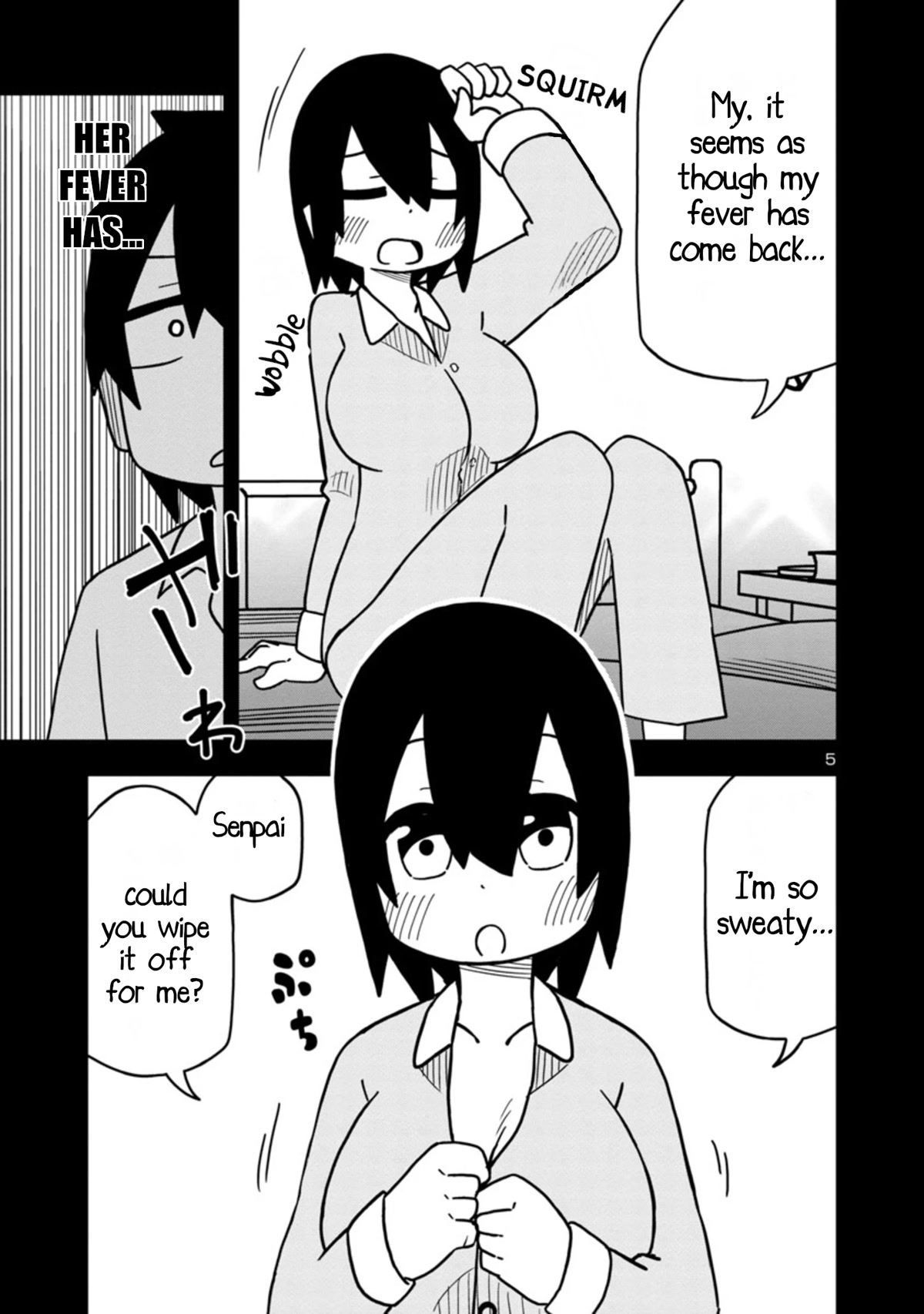 Kawaii Kouhai ni Iwasaretai Chapter 48 page 5 - Chapter 48: I want to make him say "I can't wipe you!"
