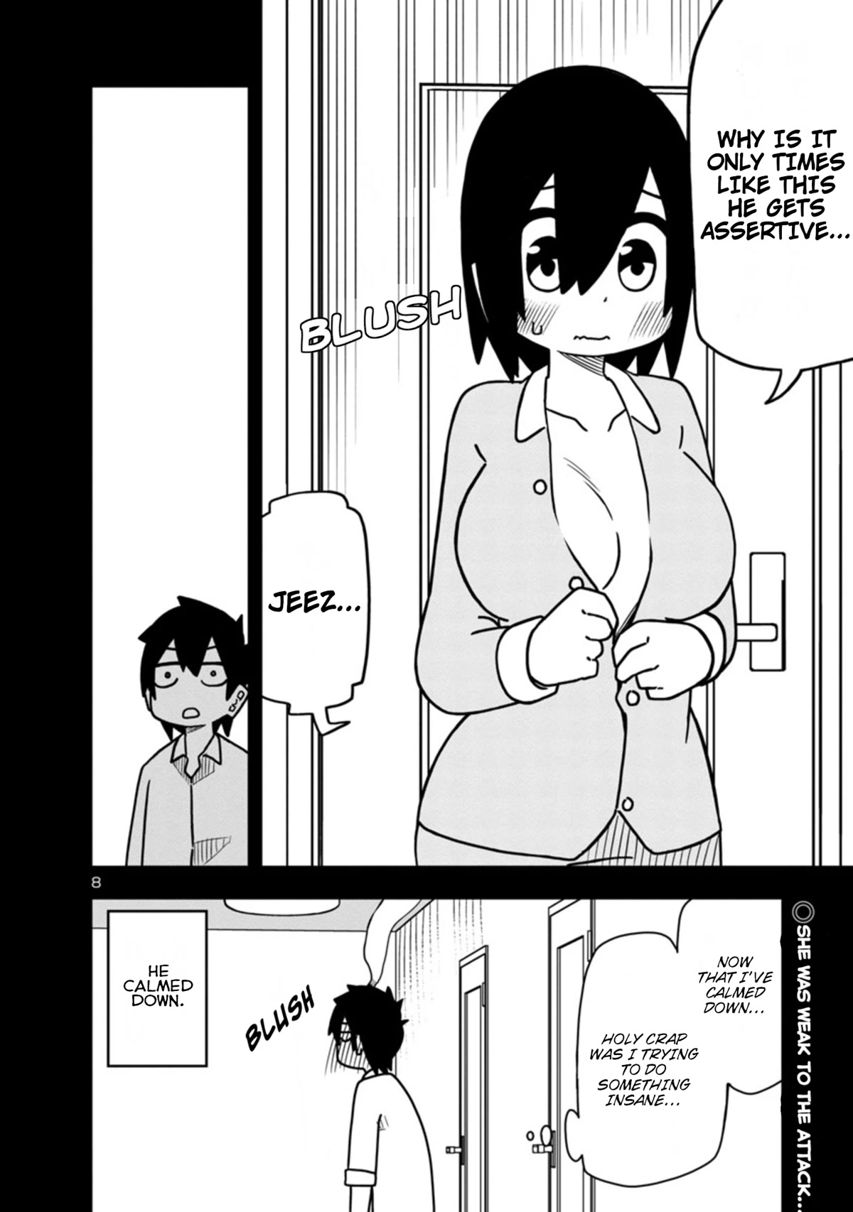 Kawaii Kouhai ni Iwasaretai Chapter 48 page 8 - Chapter 48: I want to make him say "I can't wipe you!"