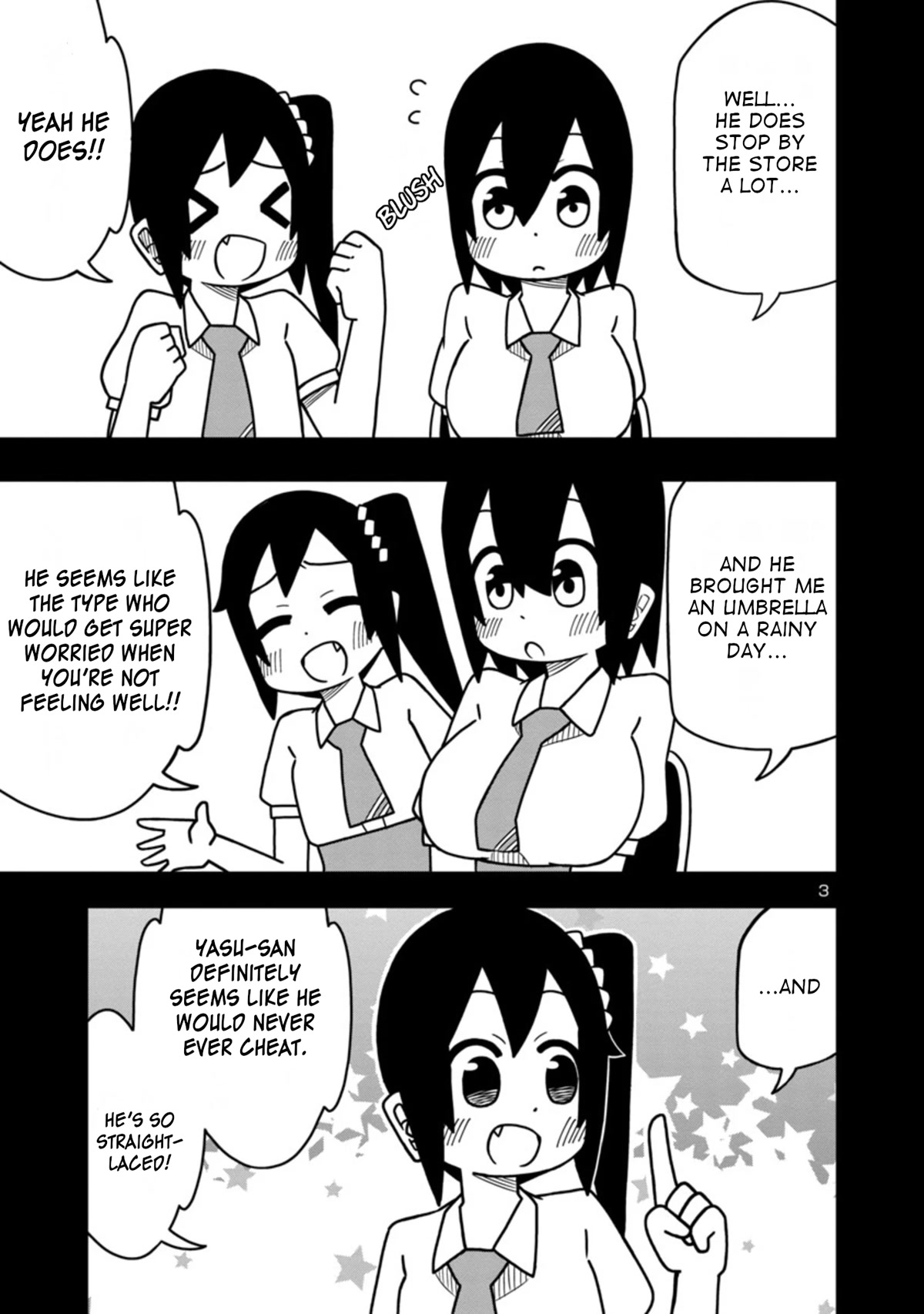 Kawaii Kouhai ni Iwasaretai Chapter 50 page 3 - Chapter 50: I want to tell her about Yasu's charms.