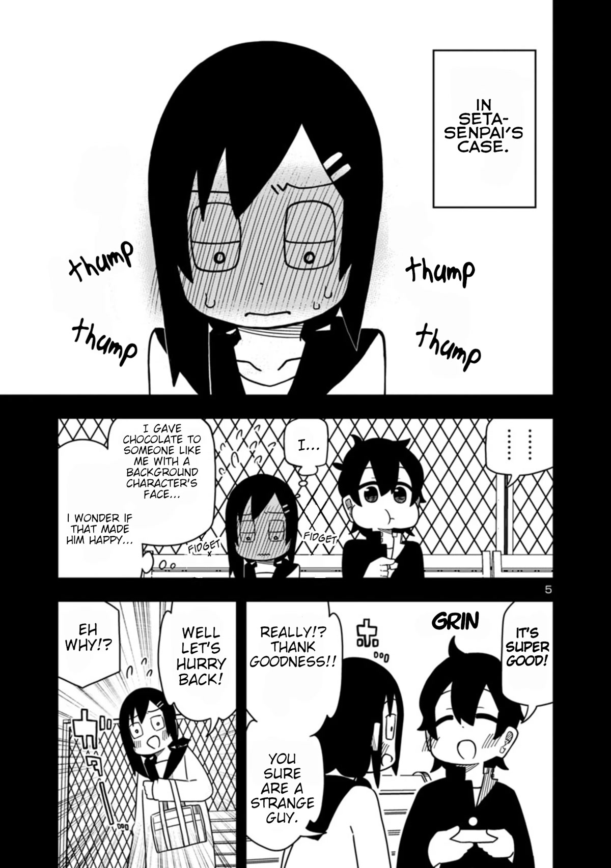 Kawaii Kouhai ni Iwasaretai Chapter 58.5 page 5 - Chapter 58.5: I want to make him say he wants chocolate.