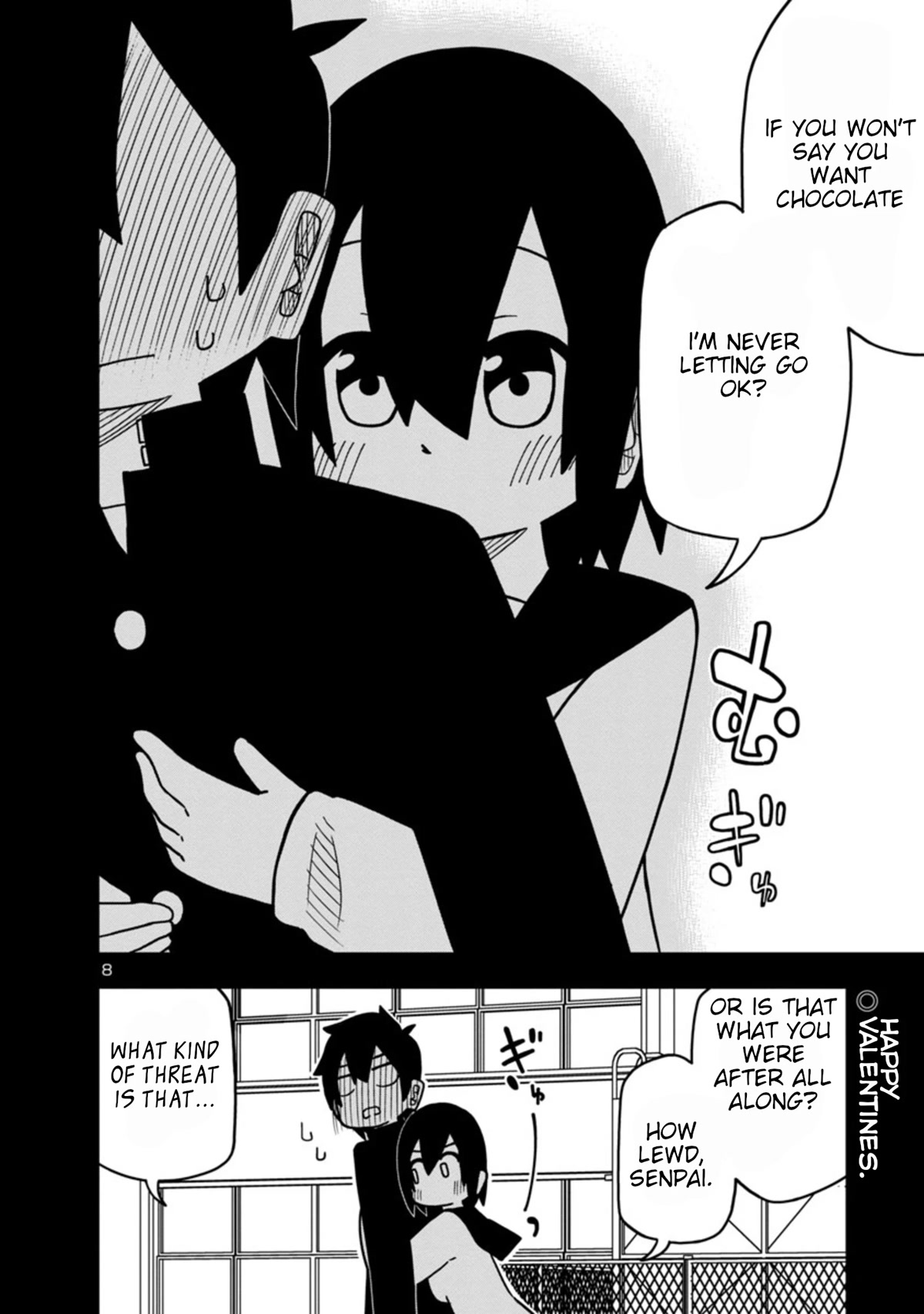 Kawaii Kouhai ni Iwasaretai Chapter 58.5 page 8 - Chapter 58.5: I want to make him say he wants chocolate.